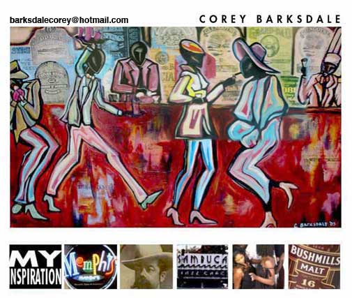 Atlanta Bars, Bar Atlanta Artist Smith Old Tavern, Artist Corey Barksdale zoot suit and devas art painting bar art curious art creations in fine art corey barksdale