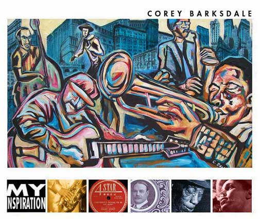Jazzy Art Jazz Art Collaged background art Urban Painting Artist