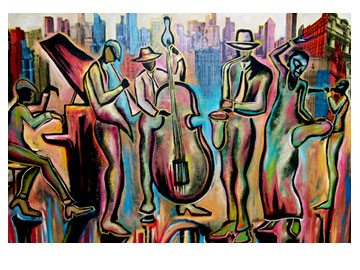 dizzy jazz art merican jazz art paintings new orlean fine jazz art artist