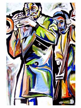 dizzy jazz art merican jazz art paintings new orlean fine jazz art artist