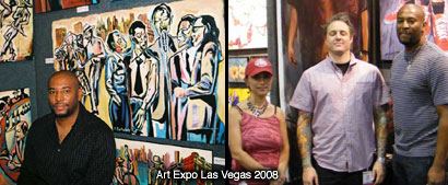  Art Event Performance, Art Gallery Trade Show Art Expo Las Vegas, African American Performance Artist