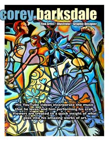 Mural Artist Fine Art Gallery Media Press Kit Atlanta Artist Corey Barksdale Fine Art Paintings