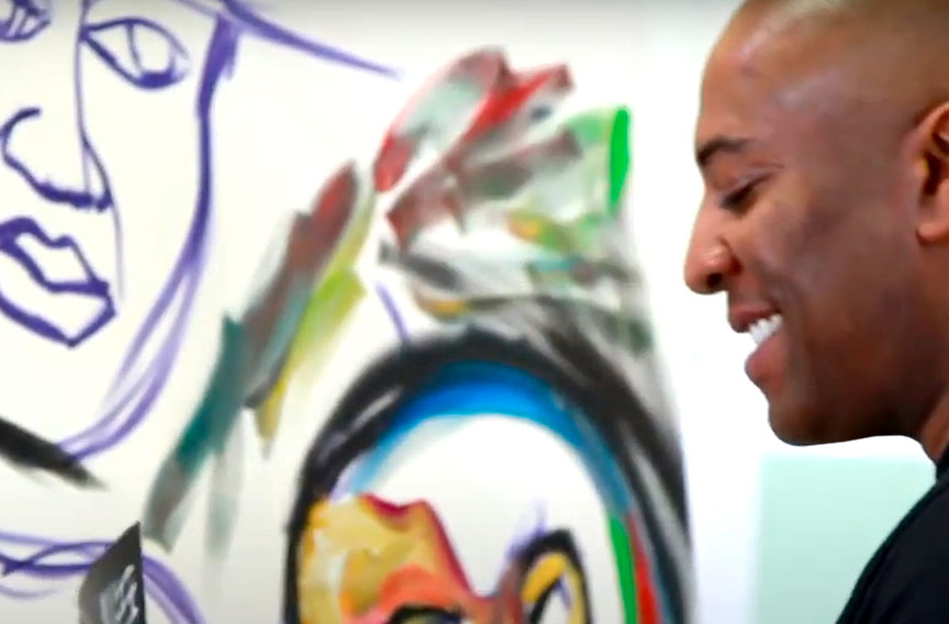 Commission Vibrant Artwork by Atlanta Mural Artist Corey Barksdale artwork by Corey Barksdale