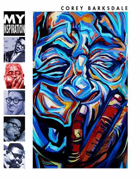 Atlanta Jazz Musician Colorful Music Fine Georgia Art Magazine