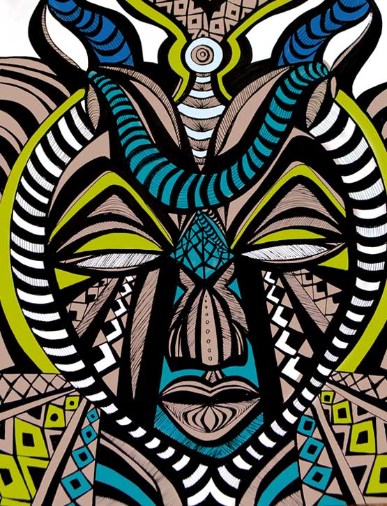 Anlo Ewe African Tribe Corey Barksdale Graphics artwork by Corey Barksdale