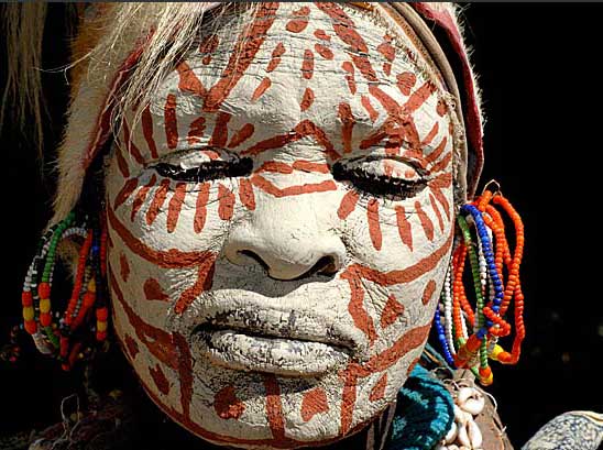 African Culture Face and Body Art