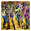 Urban city painting