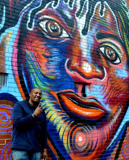 Top ways to commission Atlanta mural art by Corey Barksdale artwork by Corey Barksdale