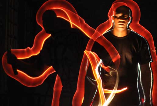 American Abstract Photo Light Painting Corey Barksdale Graphics artwork by Corey Barksdale