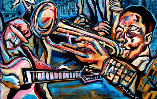 African American jazz art in Atlanta Georgia 