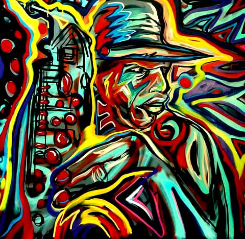 African American jazz art in Atlanta Georgia 