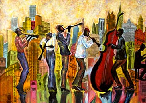 African American jazz art in Atlanta Georgia 