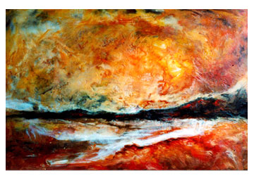 Atlanta landscape artwork by Corey Barksdale