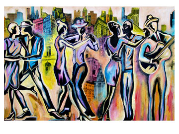 dizzy jazz art merican jazz art paintings new orlean fine jazz art artist