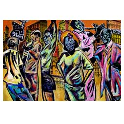 Atlanta Art Gallery Urban Mixed Media Art