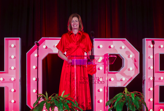 Speaker at The Salvation Army Doing The Most Good Gala podium in Atlanta